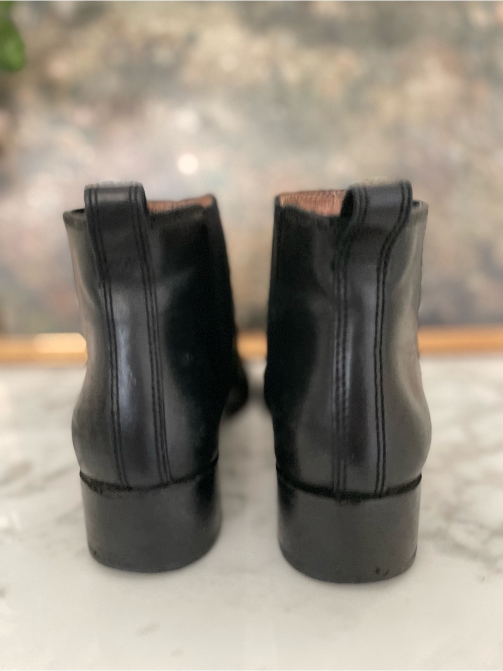 Madewell‎ Carina Black Leather Ankle Boots Womens size 8.5 - Picture 8 of 8